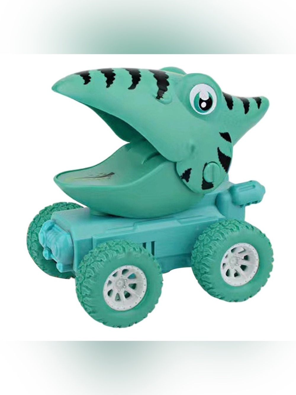 🦖✨ NWT Cute Dinosaur Pull Back Car Toy 🚗💨 Green Pterodactyl Kids Gift 🎁 - Picture 7 of 10
